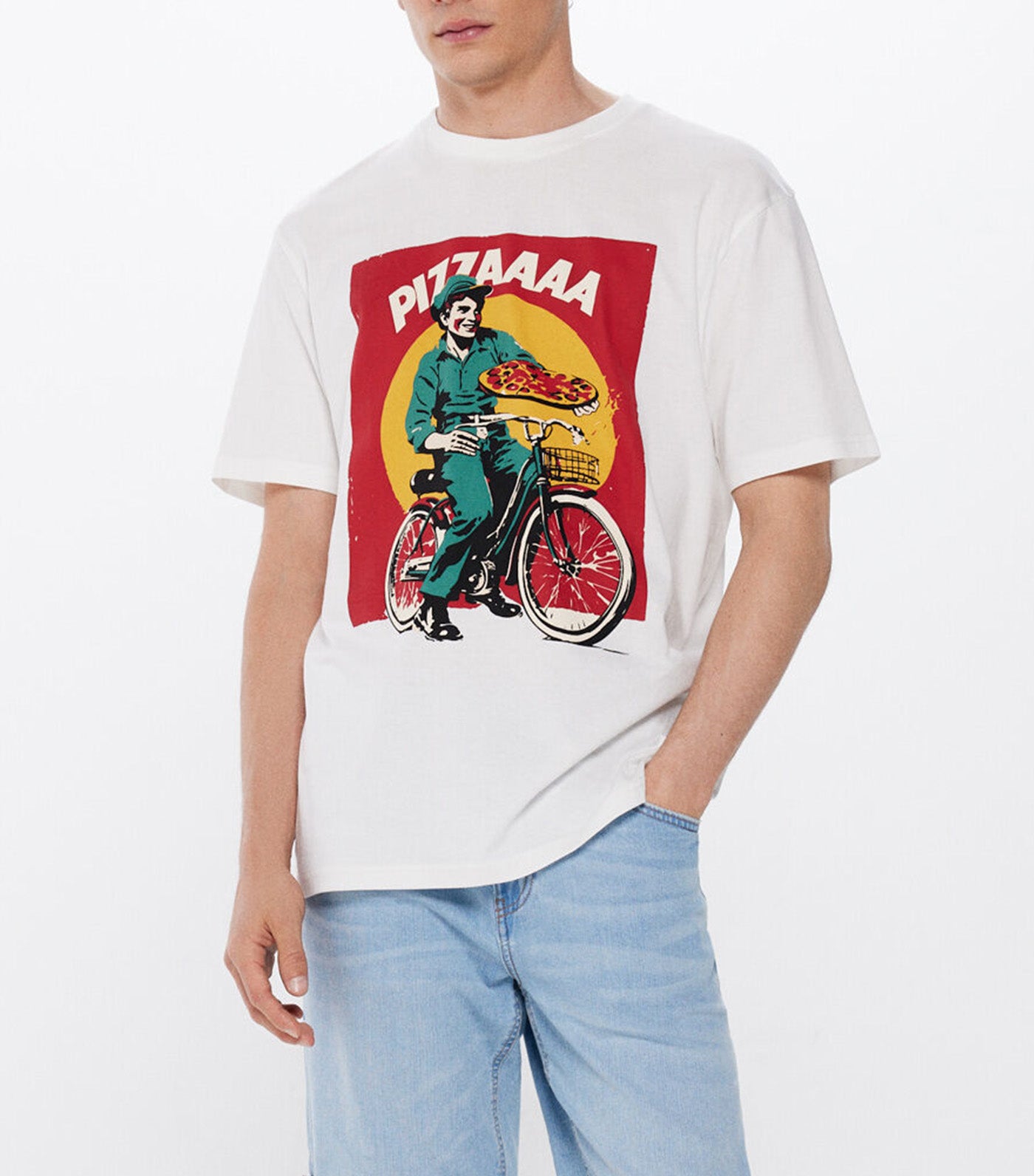 Pizza T-Shirt White