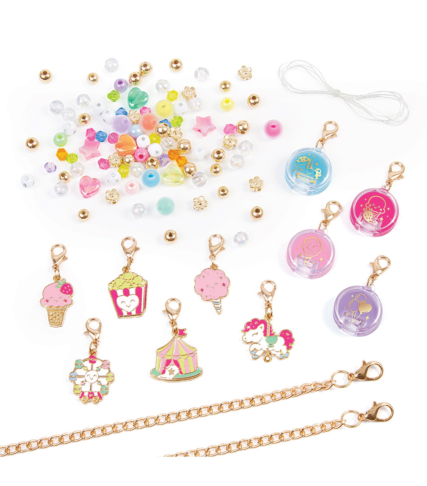 Sweet Spin Carnival Lip Gloss Bracelet Set