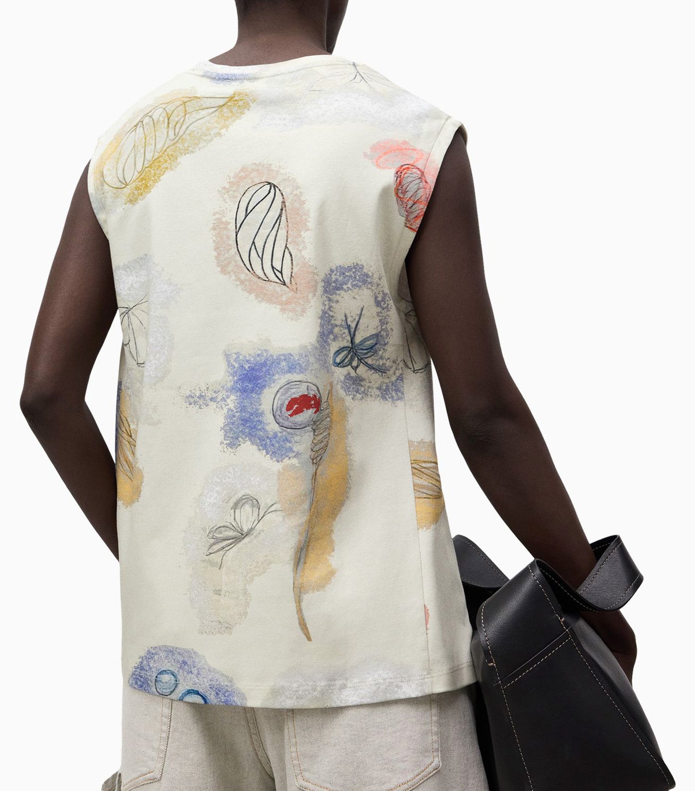 Cotton A-Line Printed T-Shirt Multi