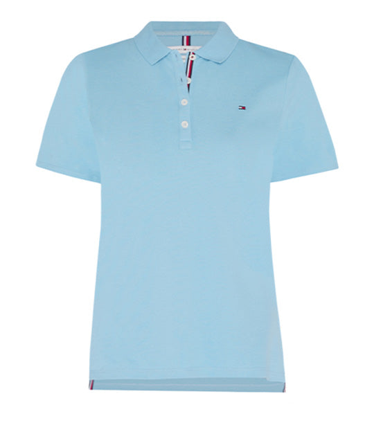 Essential Short Sleeve Polo Columbia Blue