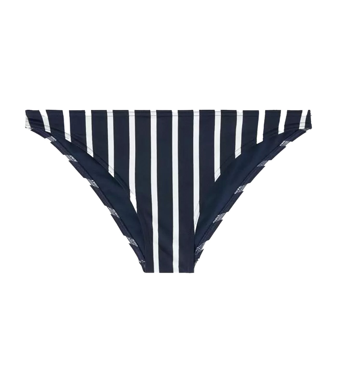 Striped Brazilian Bikini Bottoms Navy Mix