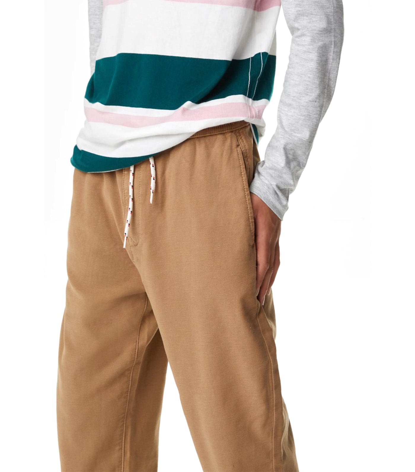 Relaxed Cotton Rich Skater Chinos Coffee