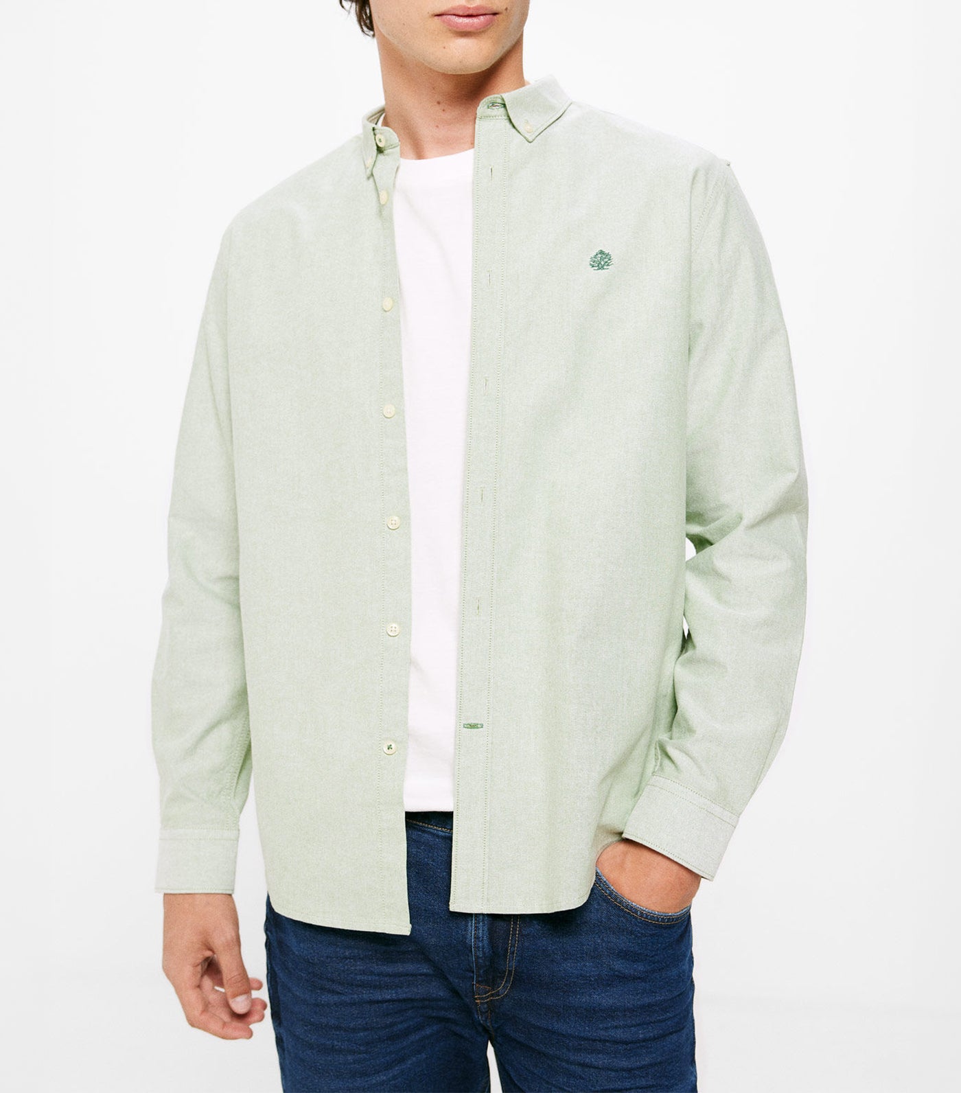 Colored Oxford Shirt Green