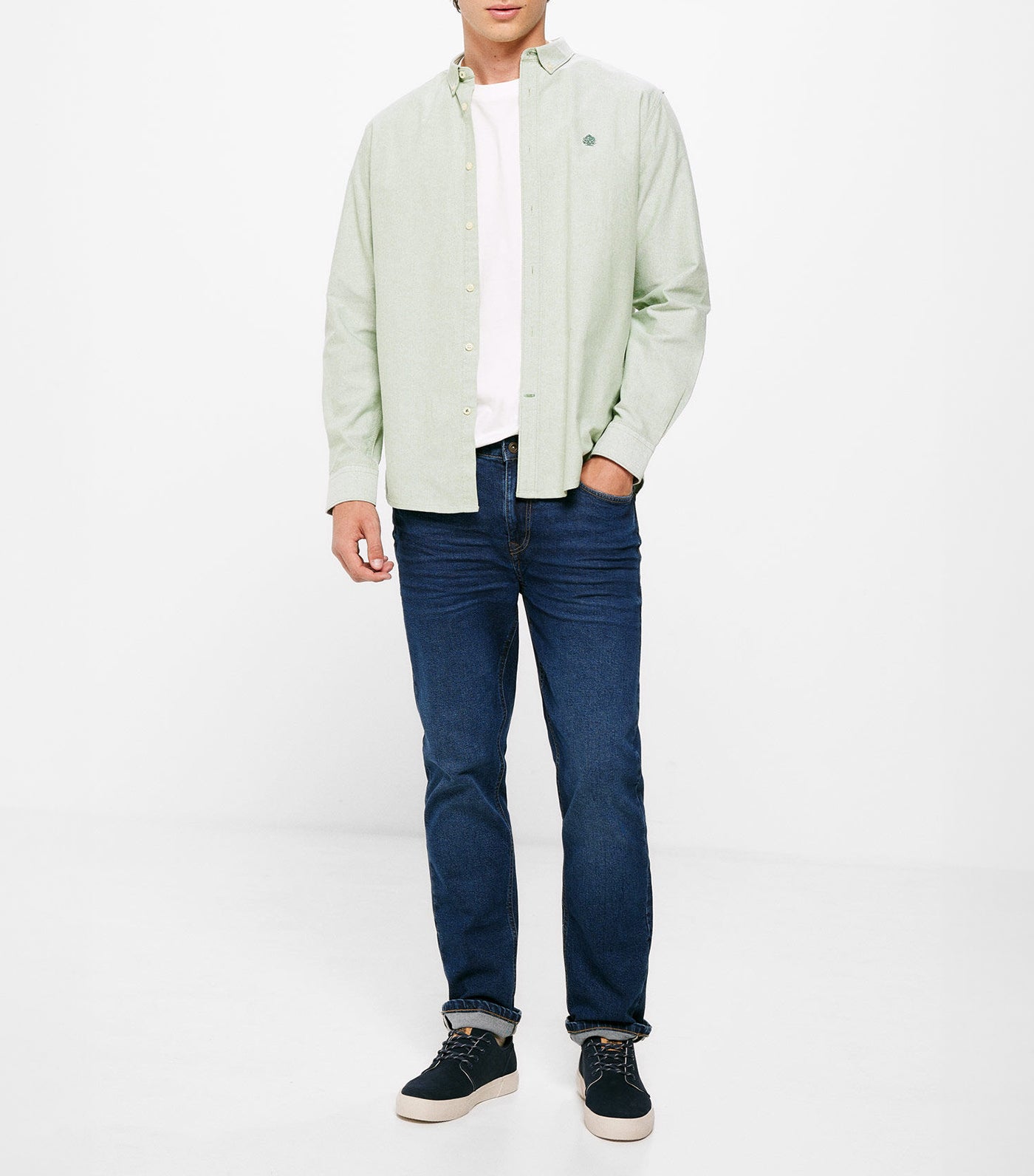 Colored Oxford Shirt Green