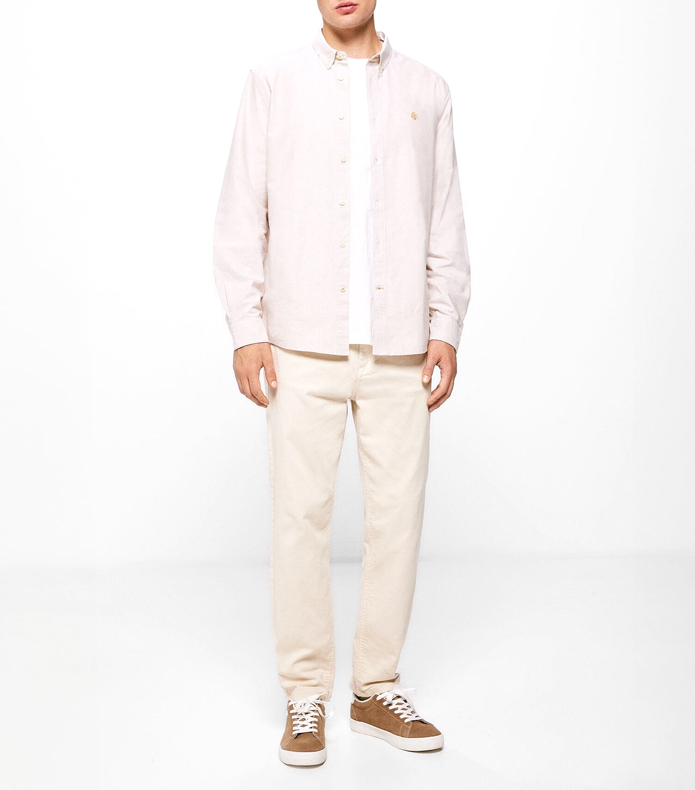 Colored Oxford Shirt Beige