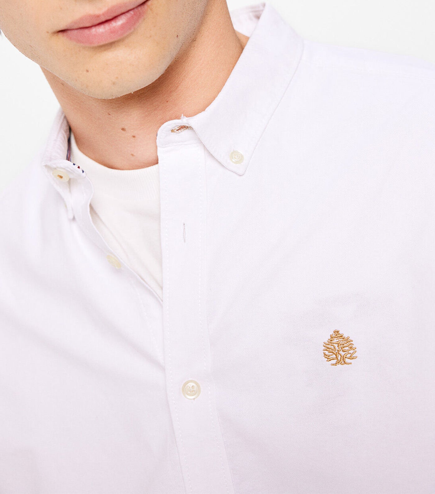 Colored Oxford Shirt White