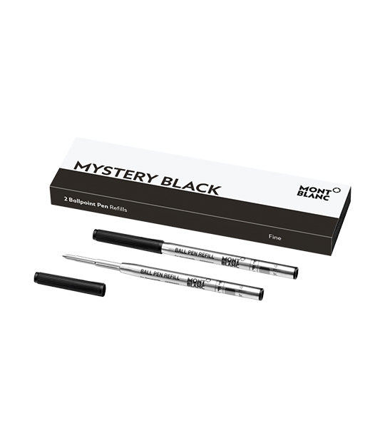 2 Ballpoint Pen Refill Fine Mystery Black