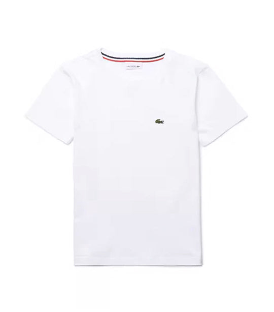 Boys' Crew Neck Cotton Jersey T-Shirt White