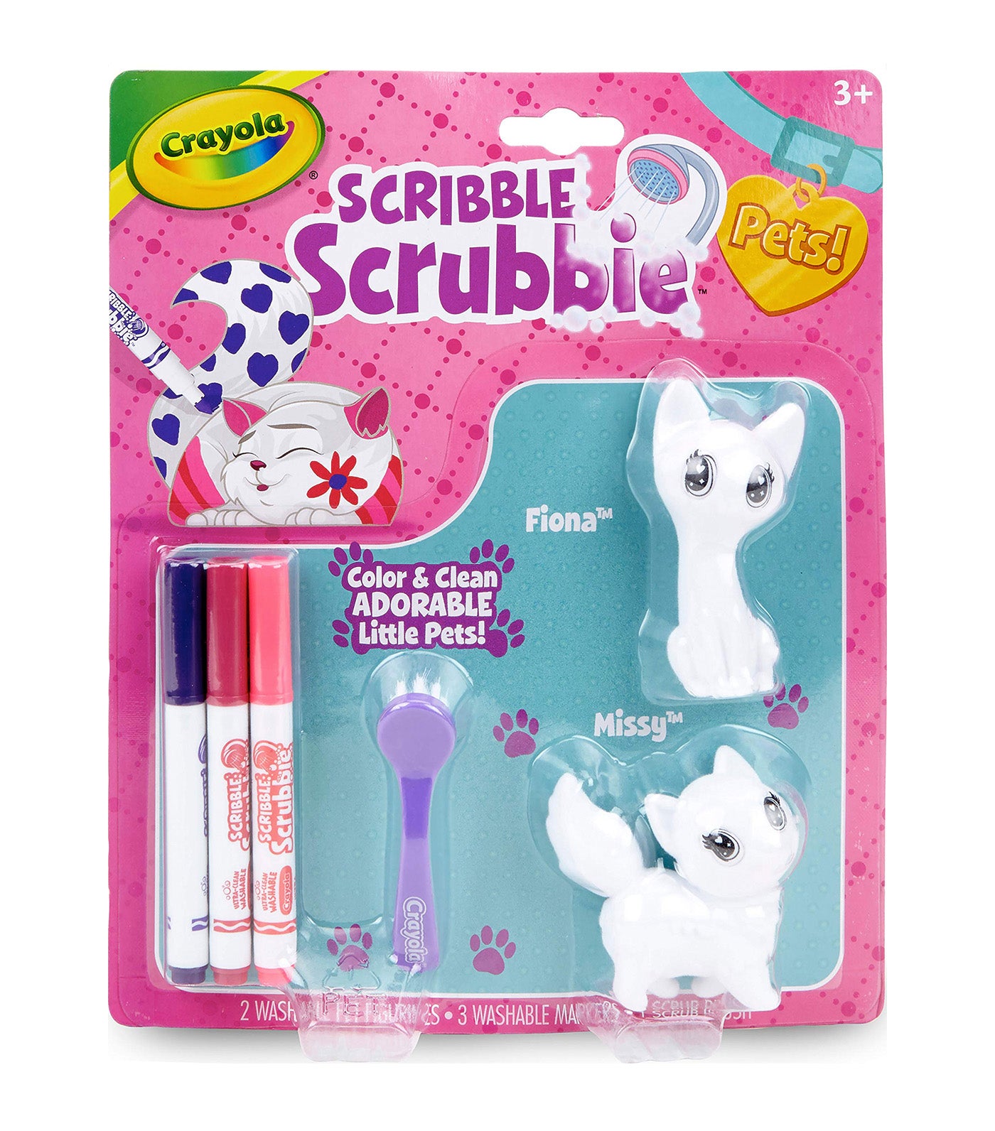 Scribble Scrubbie - Pet Cats