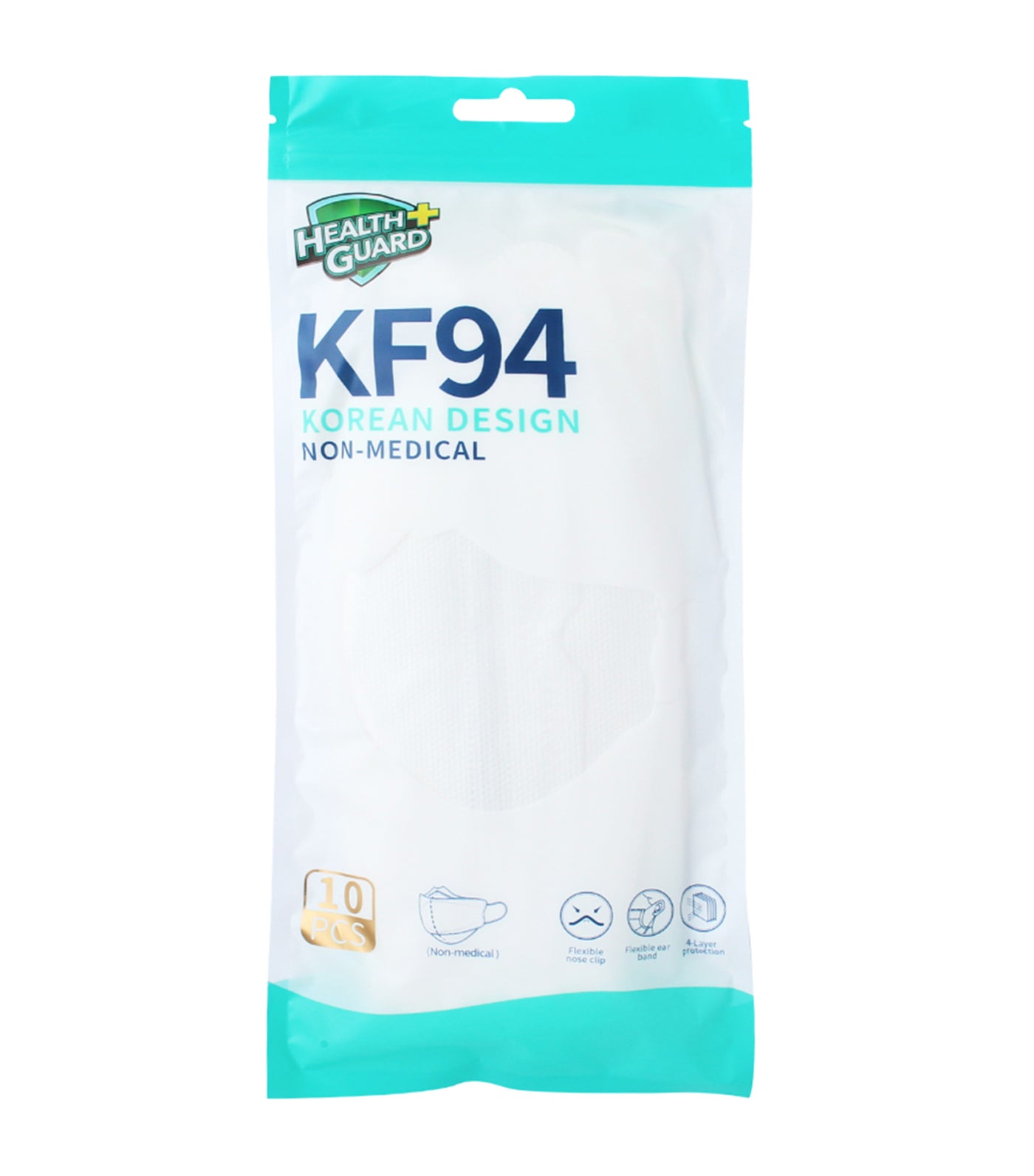 10-Piece Non-Medical Adult KF94 4-Layer Face Mask Set - White