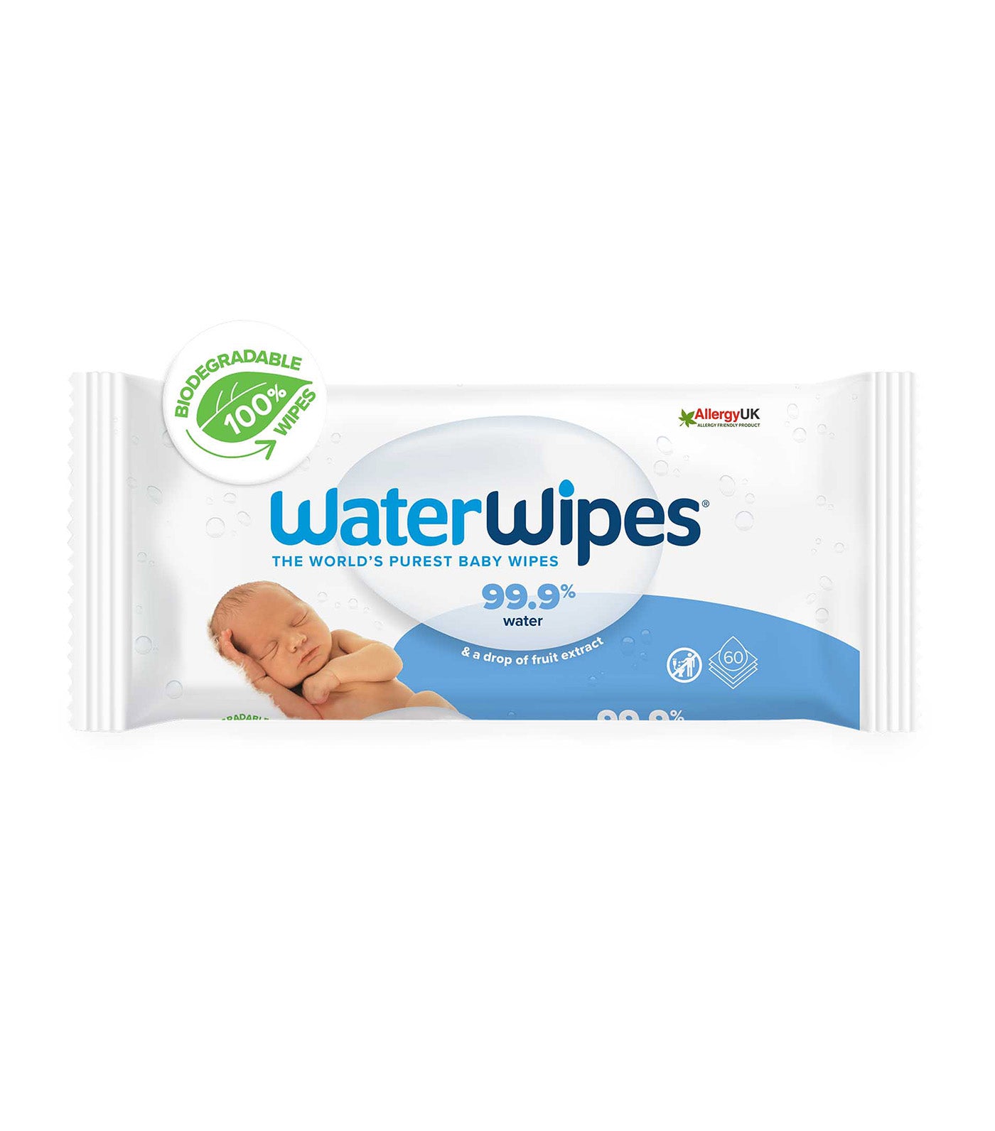 WaterWipes 60pk - Biodegradable