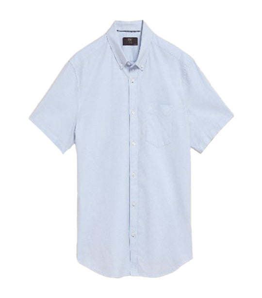 Pure Cotton Oxford Shirt Light Blue