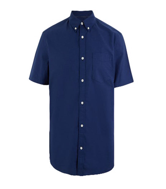 Pure Cotton Oxford Shirt Bright Blue