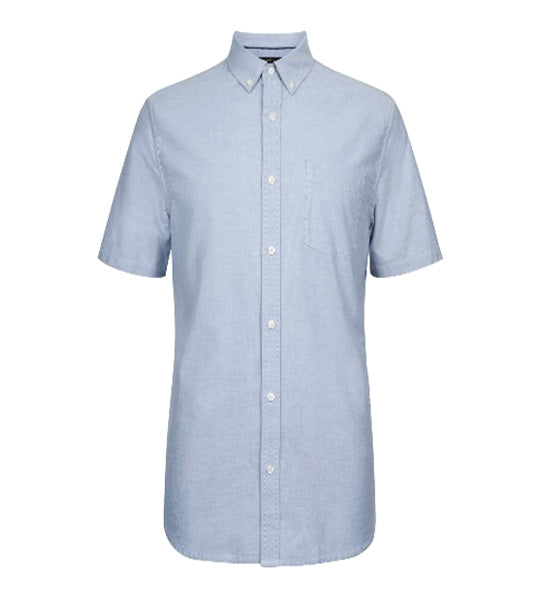 Pure Cotton Oxford Shirt Light Gray