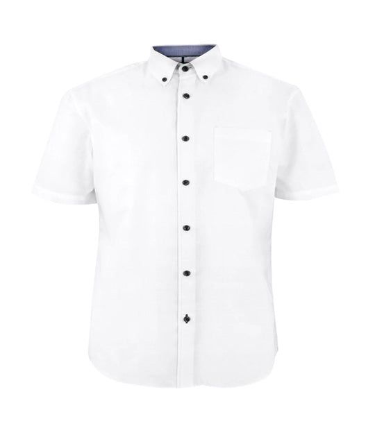 Pure Cotton Check Shirt White