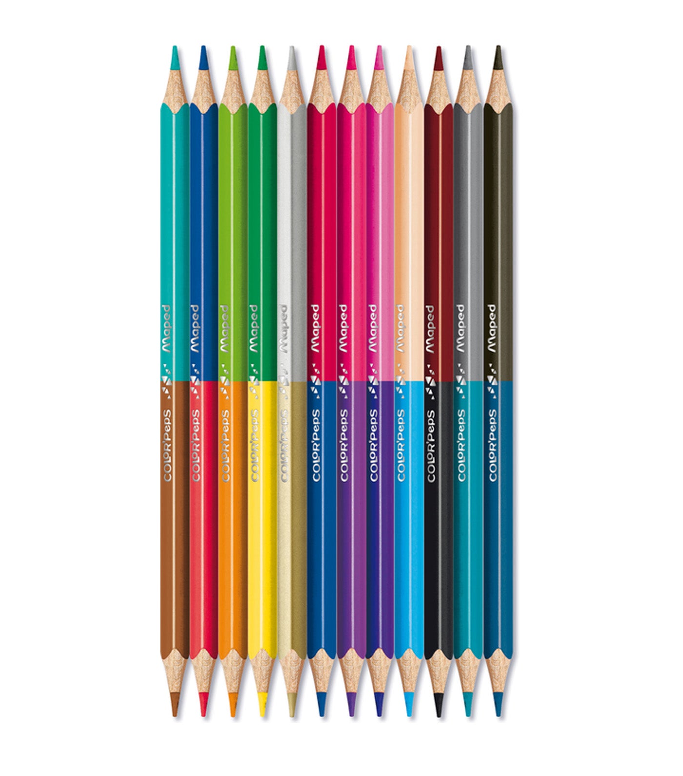 Color'Peps Duo Colored Pencils x 12 (24 Colors)