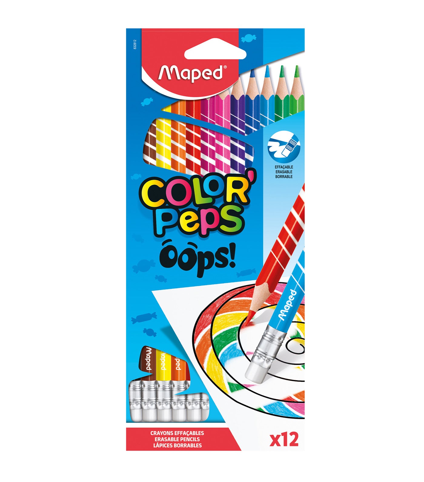 Color'Peps Oops Colored Pencils x 12