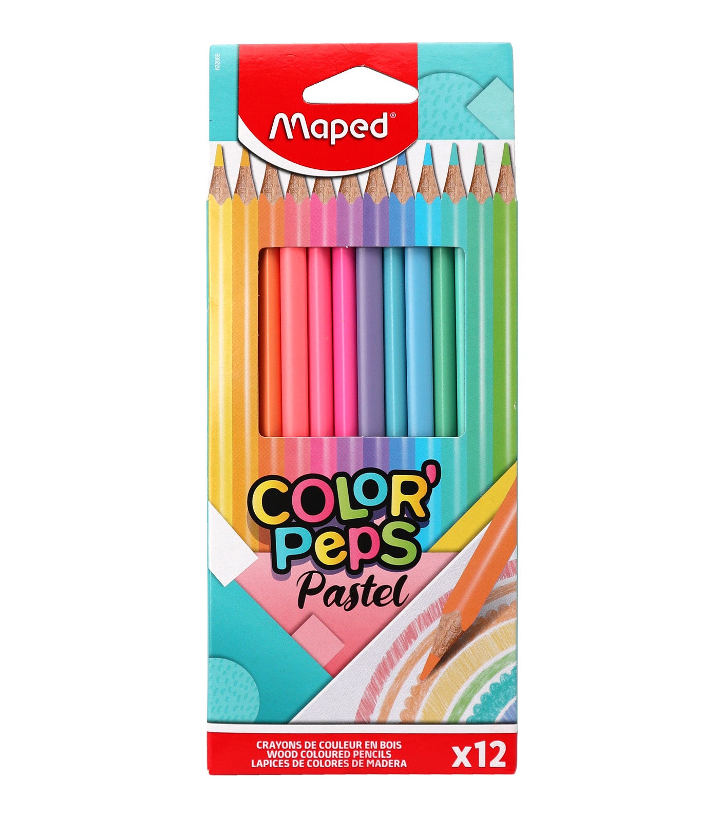 Color'Peps Pastel Colored Pencils x 12