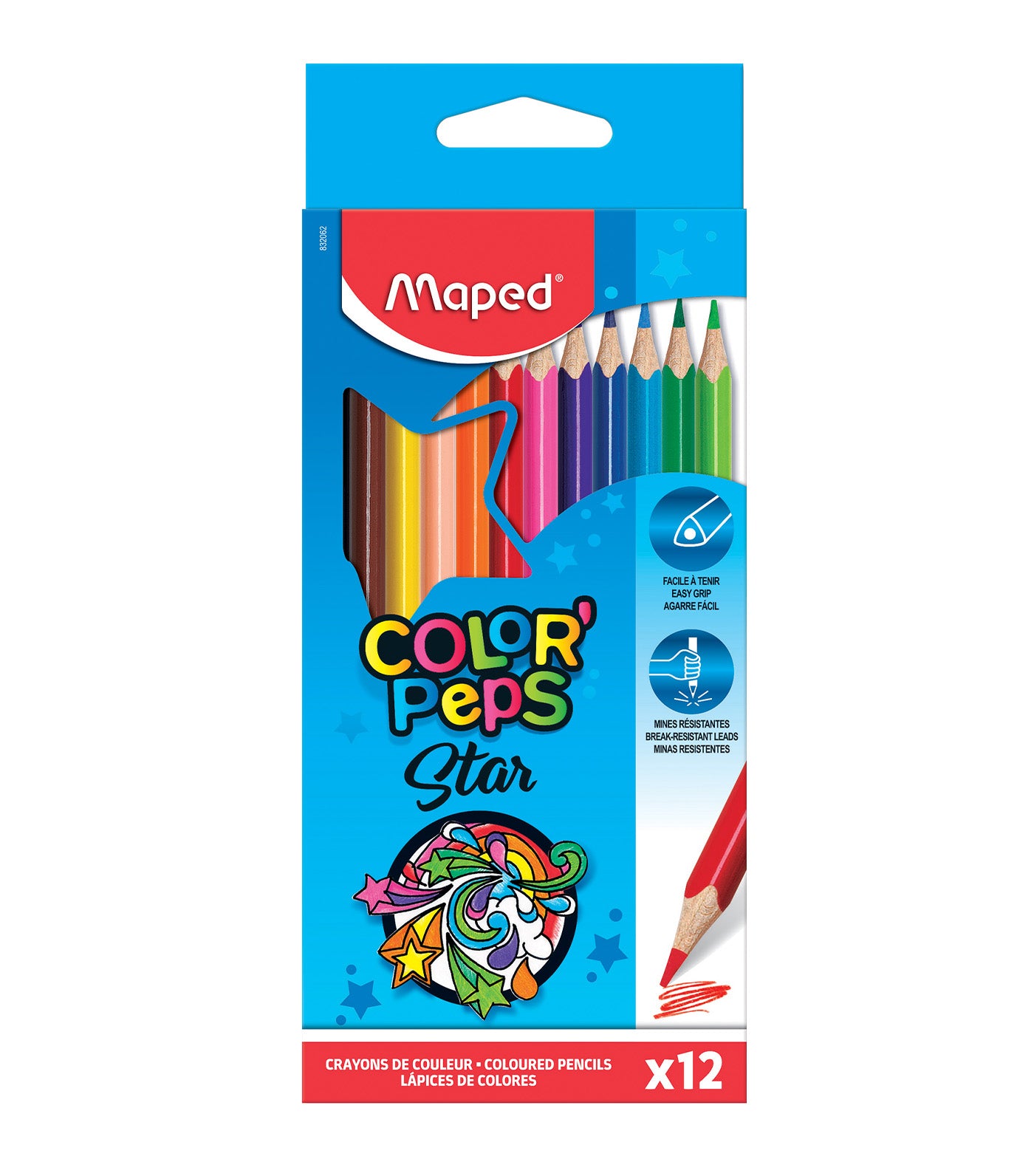 Color'Peps Star Colored Pencils x 12