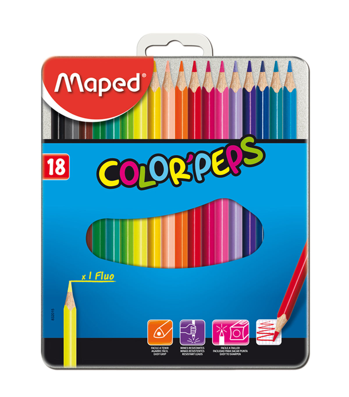 Maped Color'Peps Colored Pencils in Metal Case x 18 | Rustan's