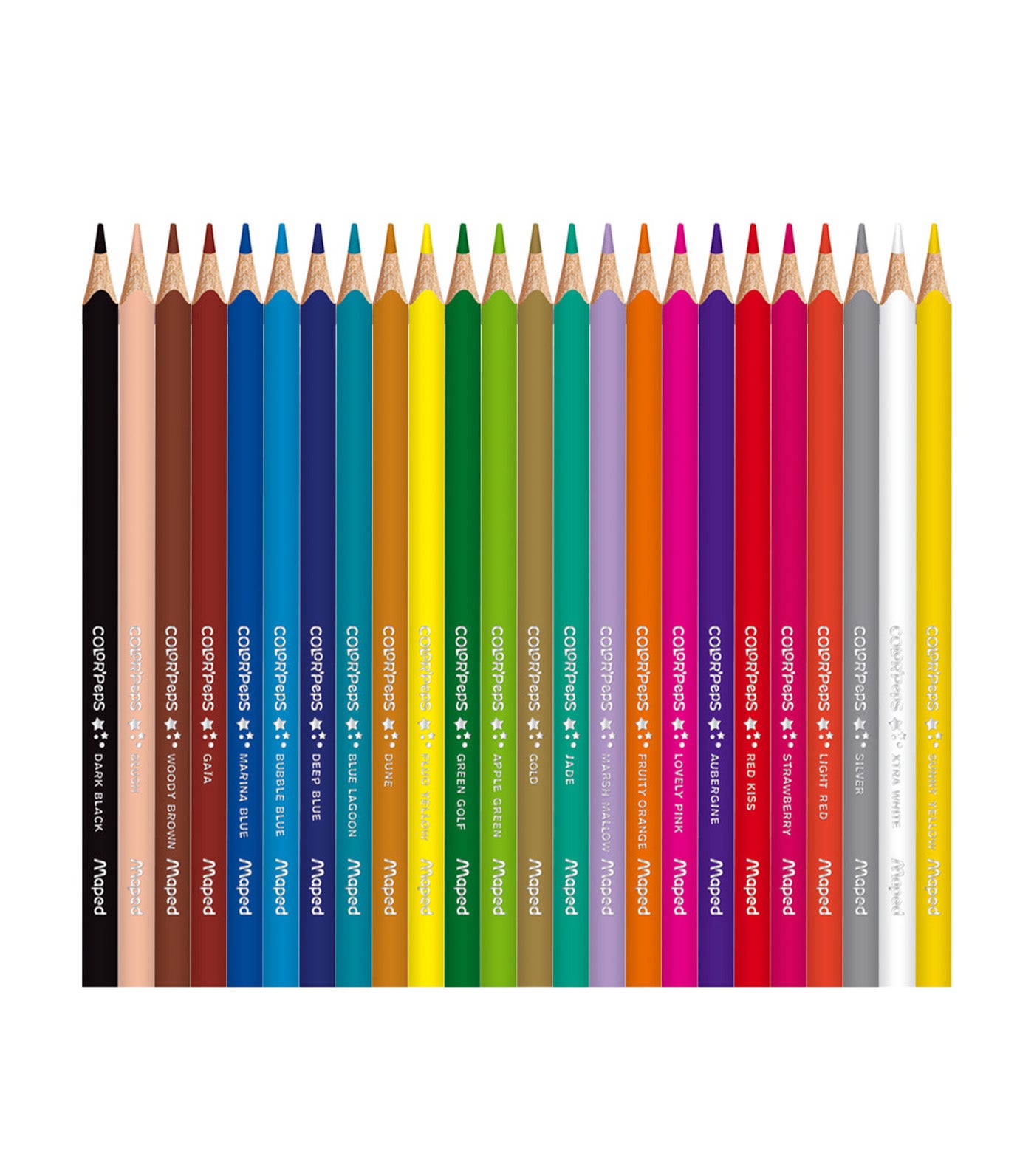 Color'Peps Colored Pencils in Metal Case x 24