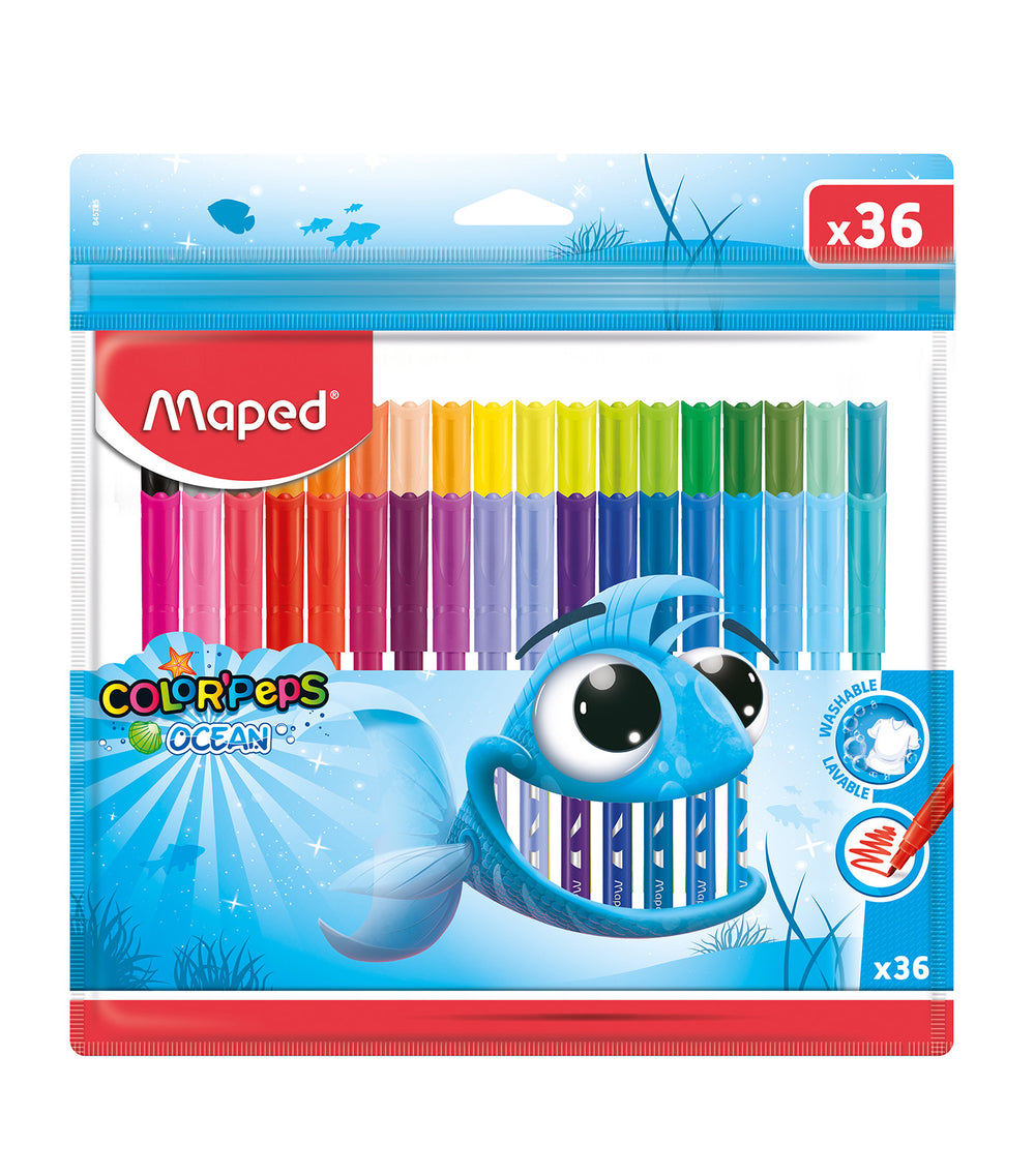 Maped Color’Peps Ocean Pulse Felt Pens x 36 | Rustan's
