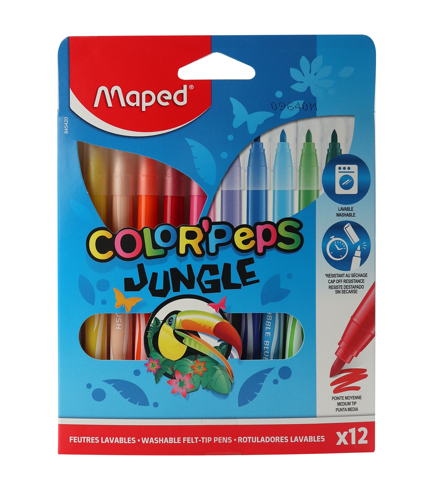 Color'Peps Jungle Felt Tip Pens x 12