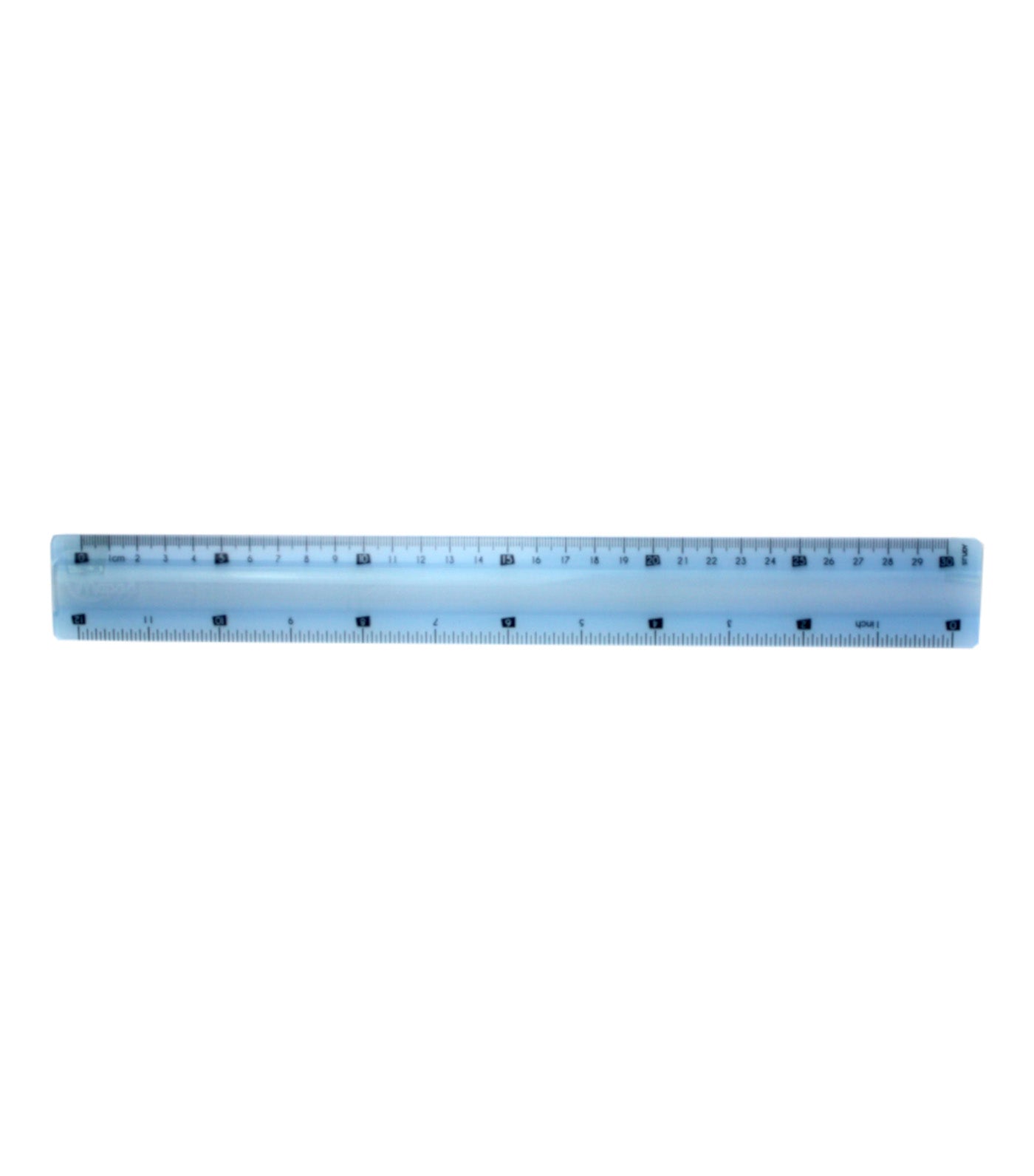 Metric Safe-T Plastic Ruler, 30cm, Shatter Resistant, Icy Blue