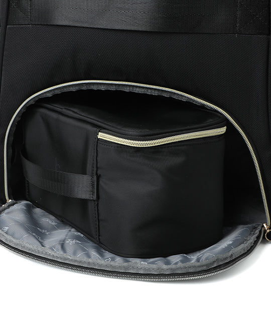 Diaper Backpack With Cooler Bag Black