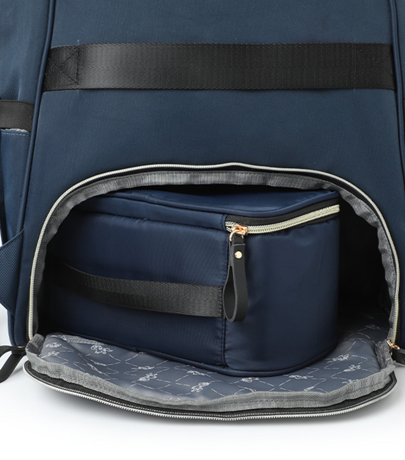 Diaper Backpack With Cooler Bag Blue
