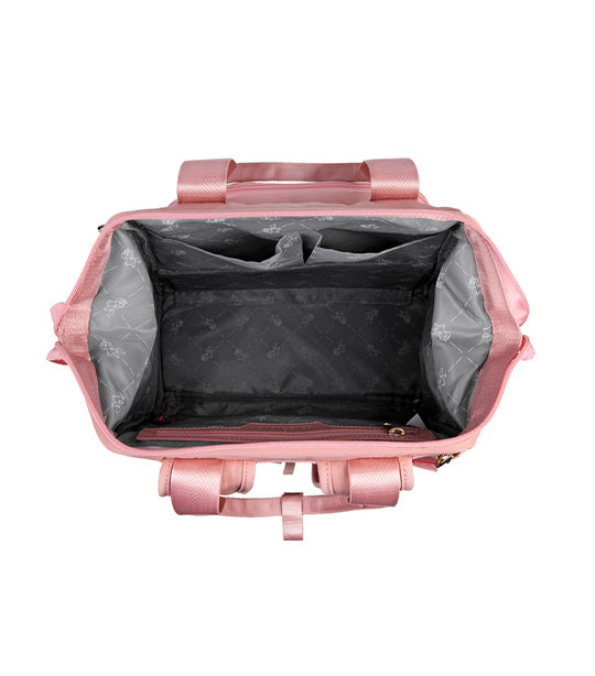 Diaper Backpack With Cooler Bag Pink