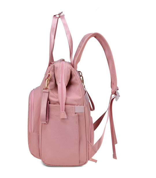 Diaper Backpack With Cooler Bag Pink