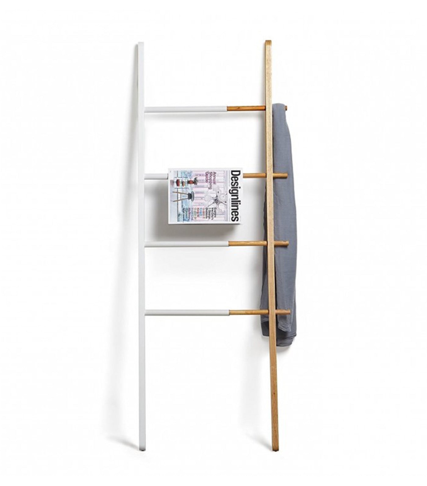 Hub Ladder White/Natural