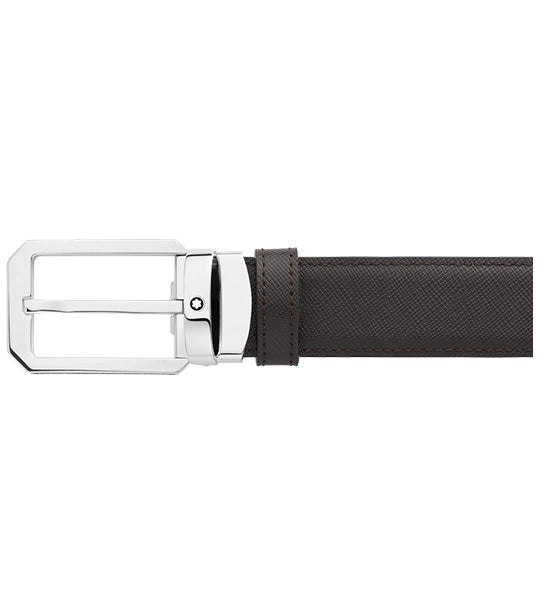 30mm Reversible Leather Belt Black/Brown