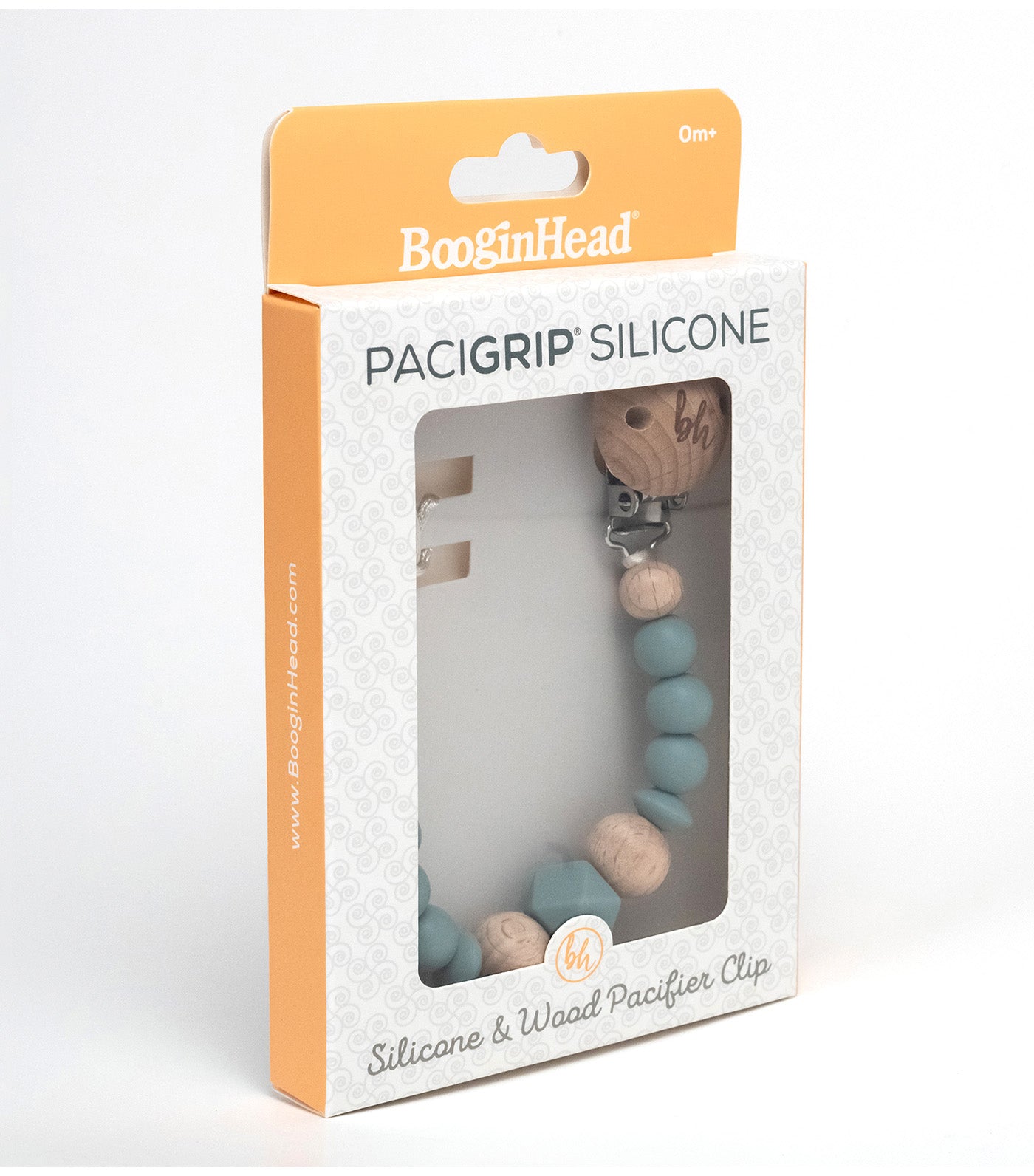 PaciGrip Silicone and Wood Beaded Teething Clip