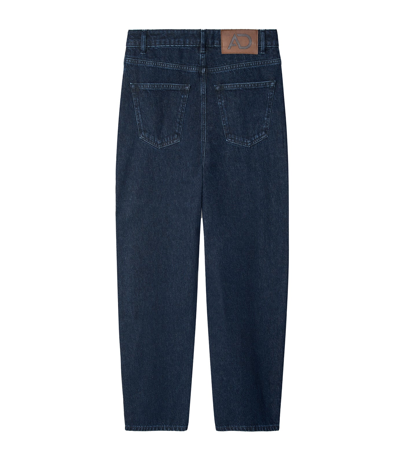 Carrot Fit Cotton Denim Navy Blue