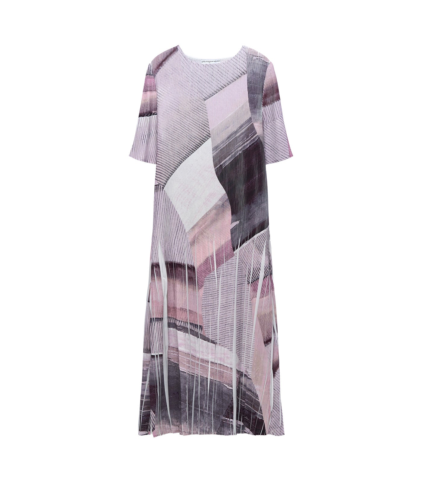 Printed Crinkle Dress Multicolor