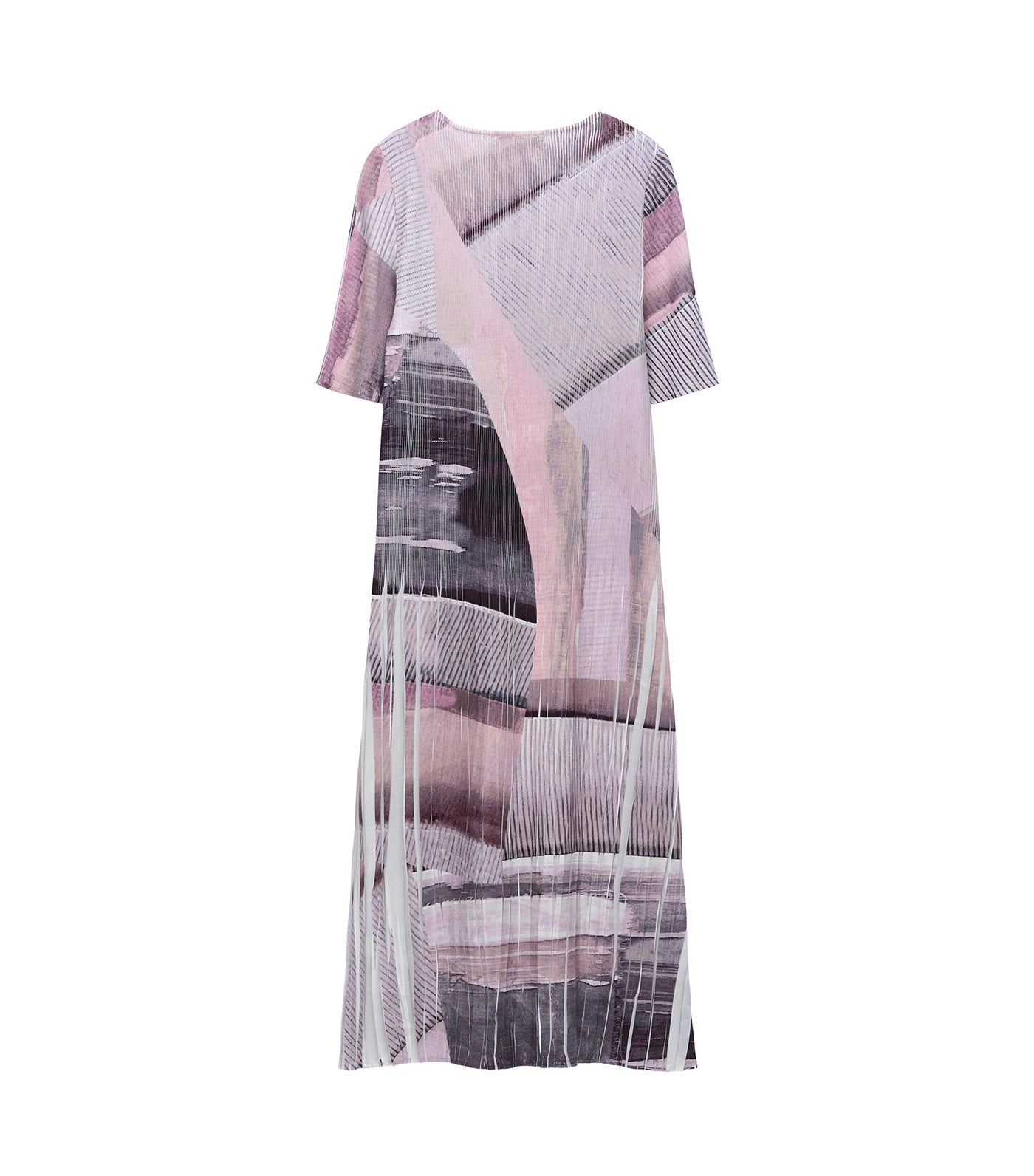 Printed Crinkle Dress Multicolor
