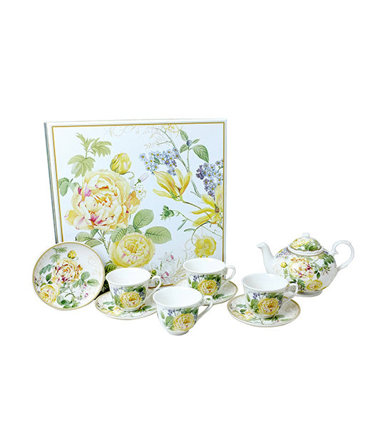 Sugarplum Lifestyle 5-Piece Tea Set - Primrose Garden