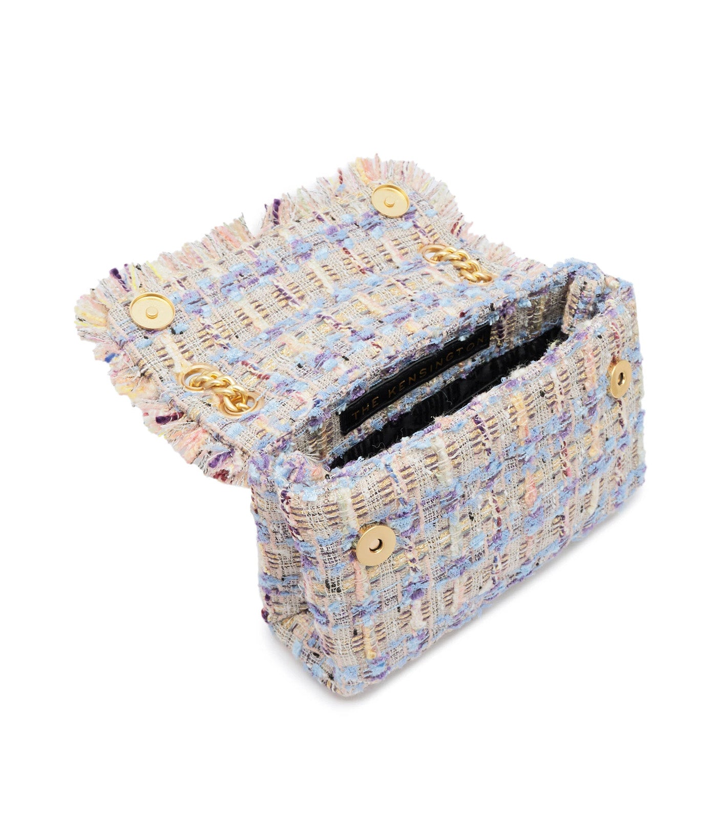 Mini Kensington Tweed Crossbody Lilac