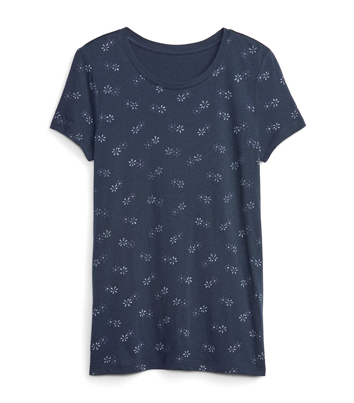 Crewneck T-Shirt Navy Floral