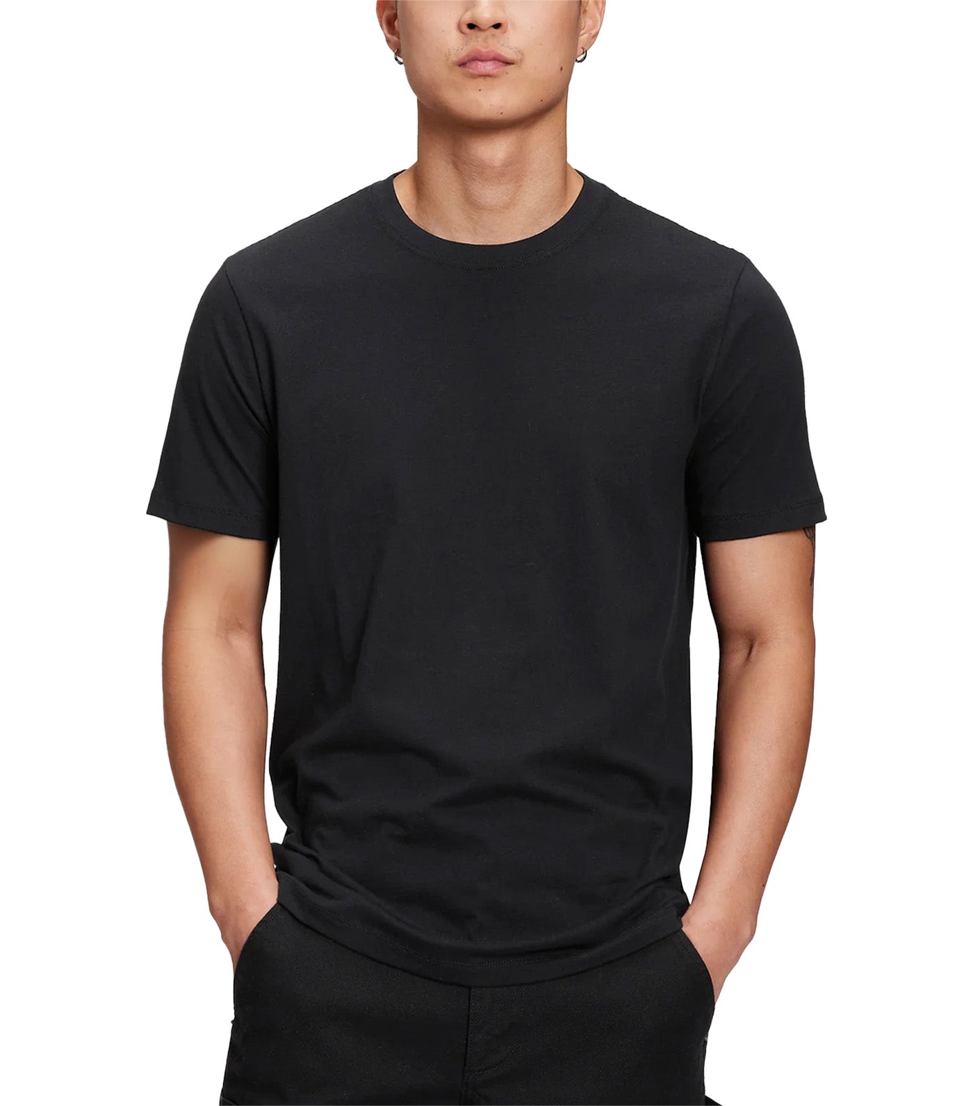 Crewneck T-Shirt Black 200