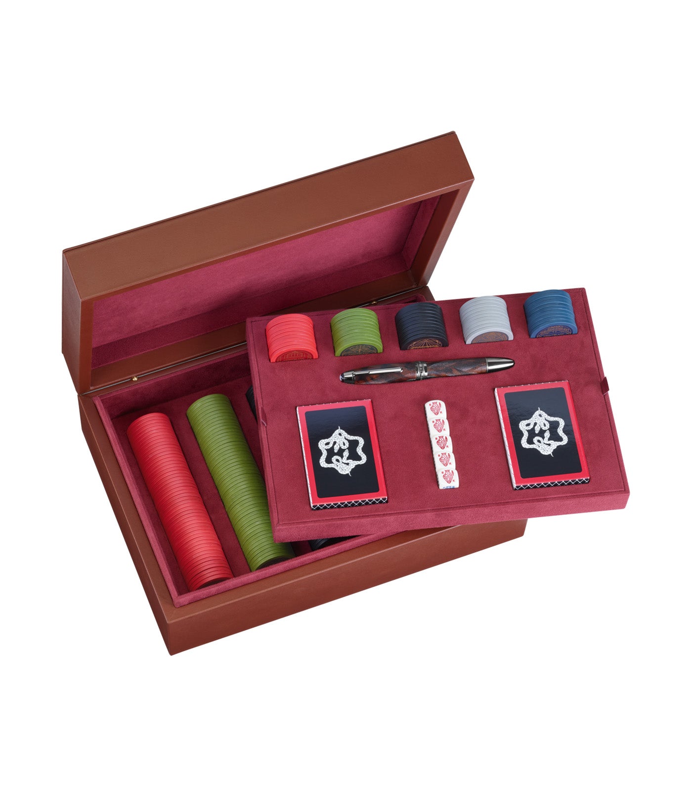 James Purdey & Sons Poker Game Set Brown