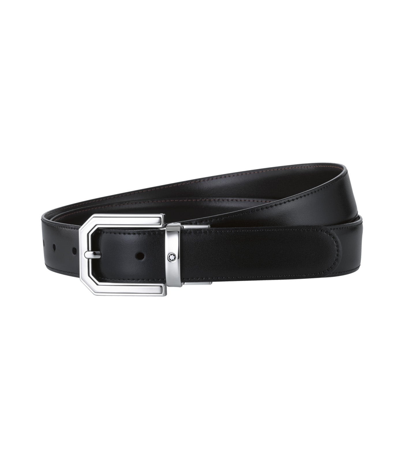 Black/Brown 30mm Reversible Leather Belt