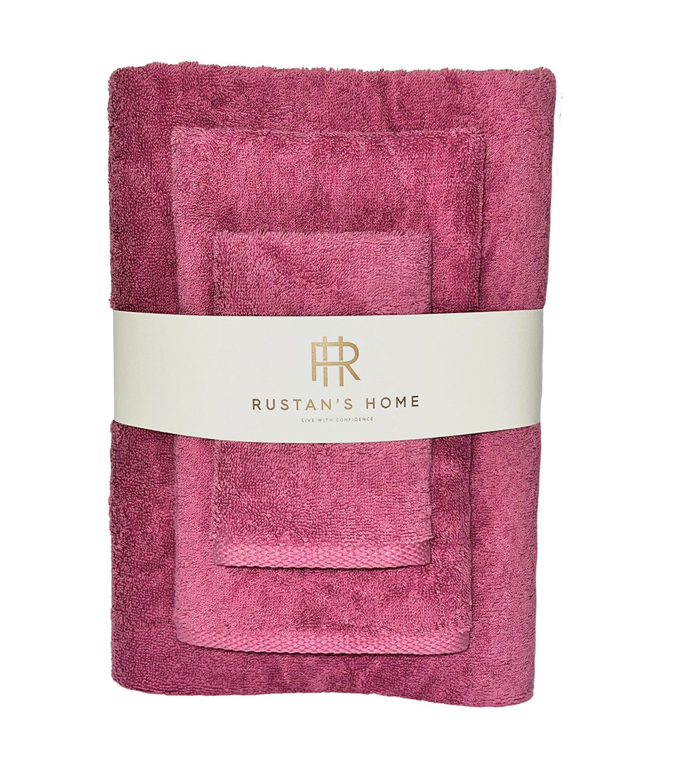 3-Piece Towel Set - Pink Rupture