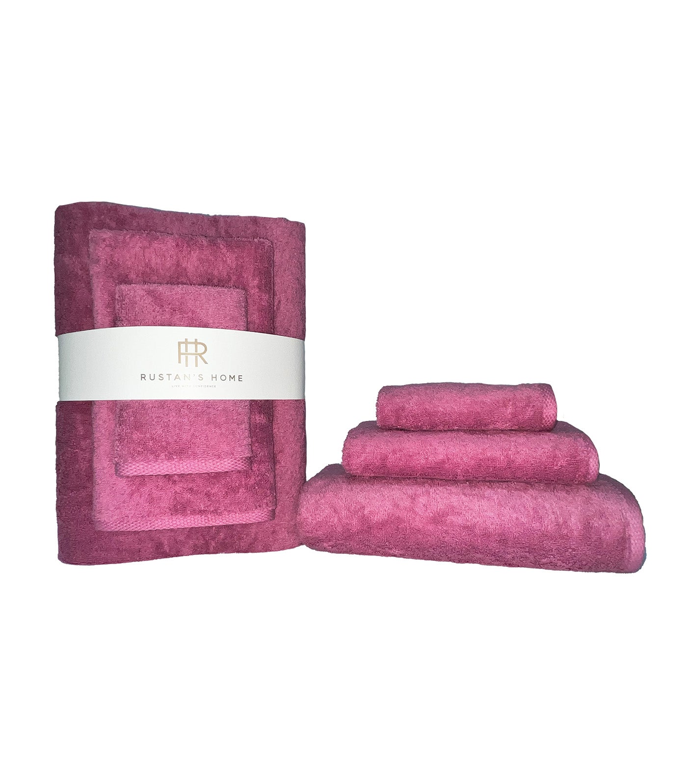 3-Piece Towel Set - Pink Rupture