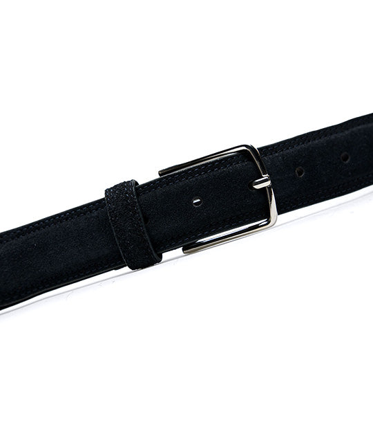 Casual Leather Belt Navy