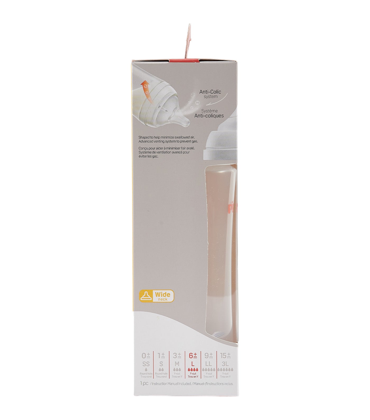 WideNeck 3 PP Pro Feeding Bottle 330ml (L)