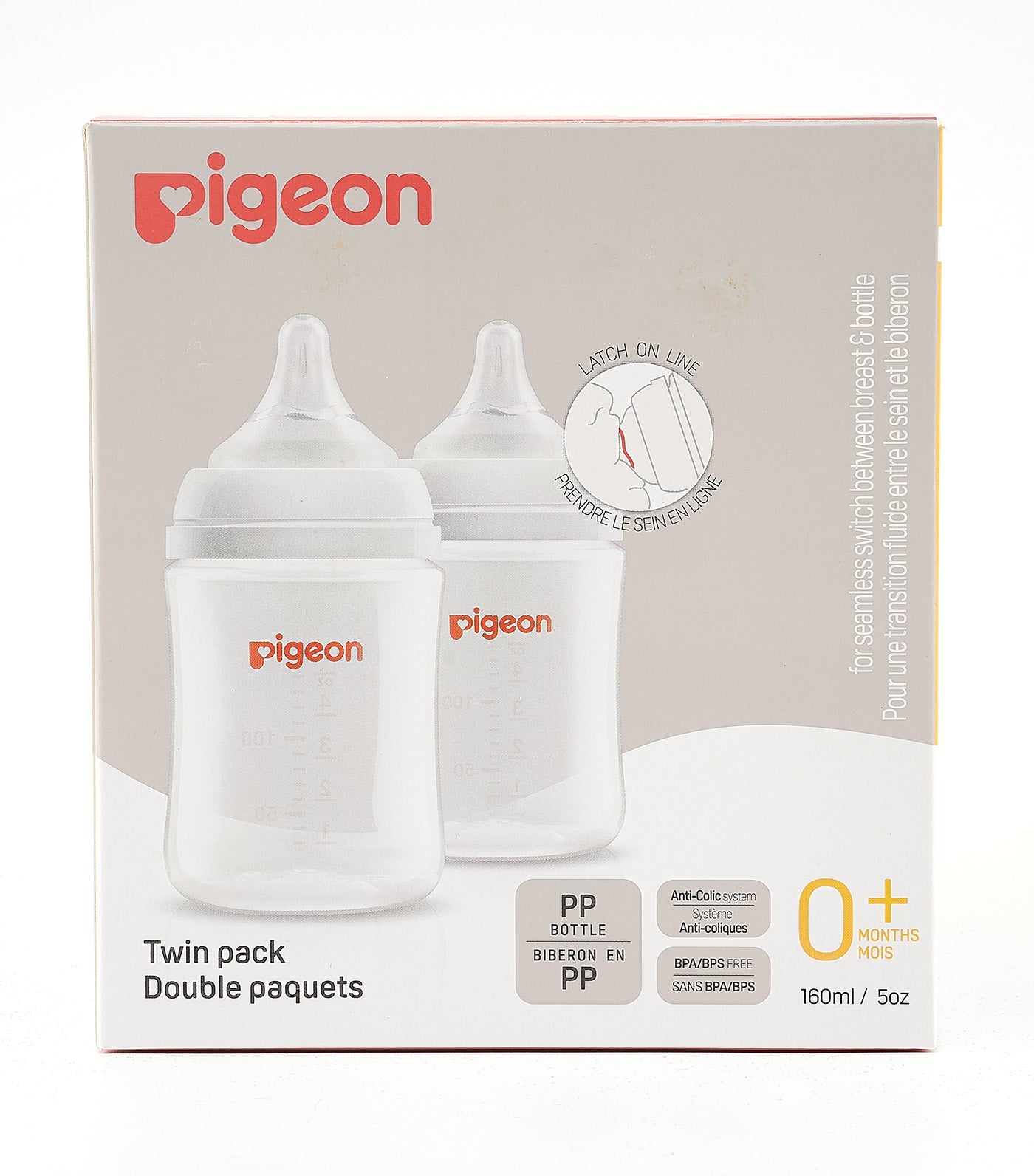 Wideneck PP Feeding Bottle 160ml (2S) Size, 2-Pack