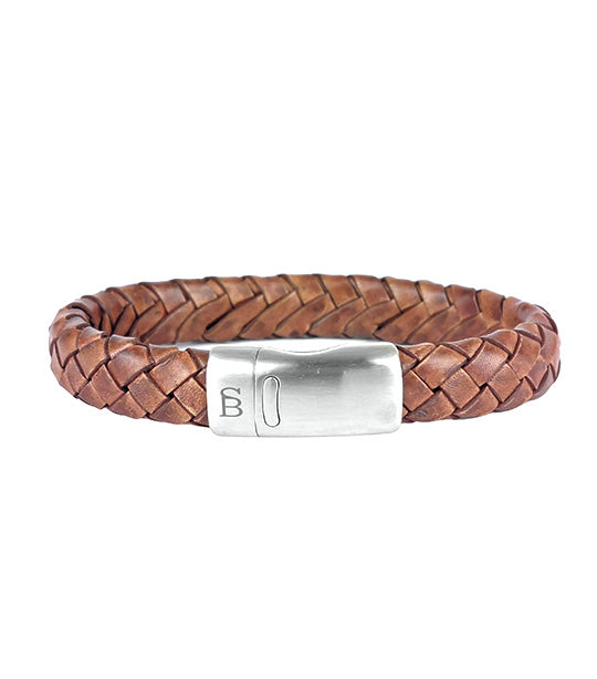 Cornall Leather Bracelet M Vintage Caramel